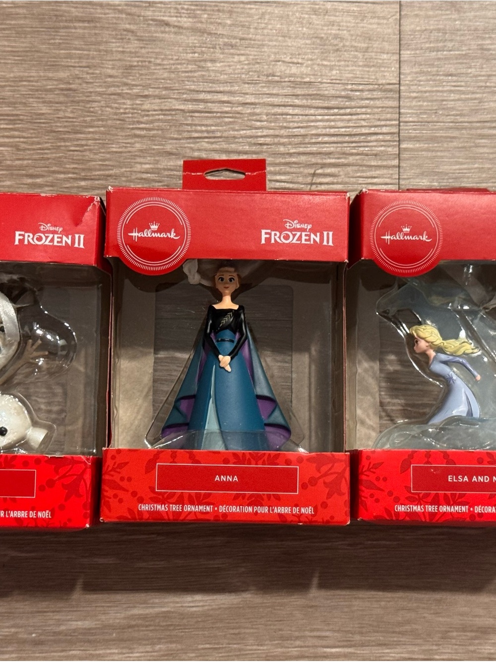 Hallmark Frozen II Olaf, Anna, Elsa Ornament Set